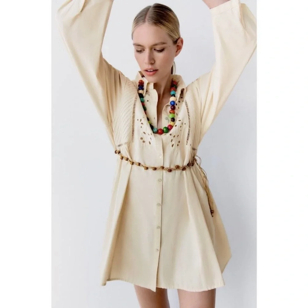 Zara Belted Shirt Dress - Picture 7 of 12